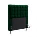 Cabeceira Rana 90 Decorativa de Cama Solteiro N-026 Veludo Verde Aradecor