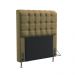 Cabeceira Rana 90 Decorativa de Cama Solteiro N-029 Veludo Capuccino Aradecor