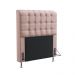 Cabeceira Rana 90 Decorativa de Cama Solteiro N-031 Veludo Rosê Claro Aradecor