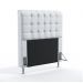 Cabeceira Rana 90 Para Cama De Solteiro Couro Artificial Branco Aradecor