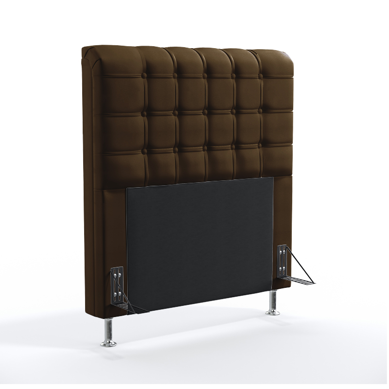 Cabeceira Rana 90 Para Cama de Solteiro Sued Marrom Aradecor