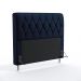 Cabeceira Sirius 140 Decorativa de Cama Casal N-025 Veludo Azul Marinho Aradecor