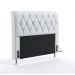 Cabeceira Sirius 140 Para Cama De Casal Couro Artificial Branco Aradecor