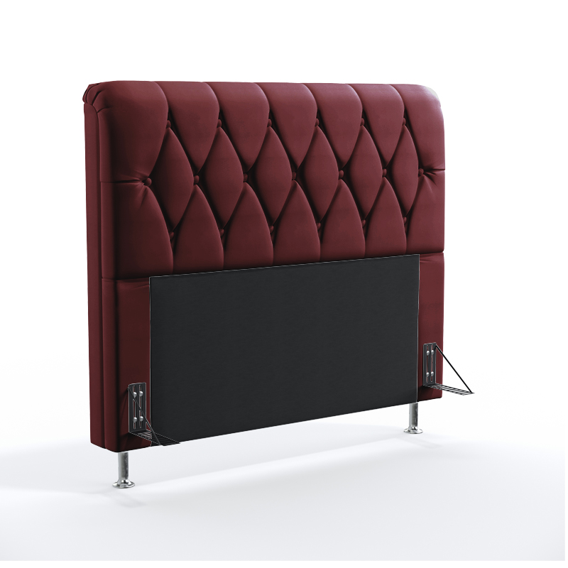 Cabeceira Sirius 140 Para Cama de Casal Sued Bordô Aradecor