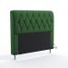Cabeceira Sirius 140 Para Cama de Casal Suede Verde Aradecor