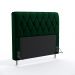 Cabeceira Sirius 160 Decorativa de Cama Queen N-026 Veludo Verde Aradecor