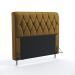 Cabeceira Sirius 195 Decorativa de Cama King N-028 Veludo Marrom Claro Aradecor
