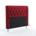Cabeceira Sirius 195 Decorativa de Cama King N-033 Veludo Vermelho Aradecor