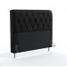 Cabeceira Sirius 195 Para Cama King Sued Preto Aradecor