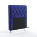 Cabeceira Sirius 90 Decorativa de Cama Solteiro A-019 Couro Artificial Azul Aradecor