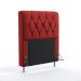 Cabeceira Sirius 90 Decorativa de Cama Solteiro A-020 Couro Artificial Vermelho Aradecor