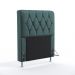 Cabeceira Sirius 90 Decorativa de Cama Solteiro N-032 Veludo Verde Petróleo Aradecor