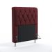 Cabeceira Sirius 90 Decorativa de Cama Solteiro N-034 Veludo Bordô Aradecor