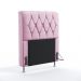 Cabeceira Sirius 90 Decorativa de Cama Solteiro Z-021 Sued Rosa Bebê Aradecor