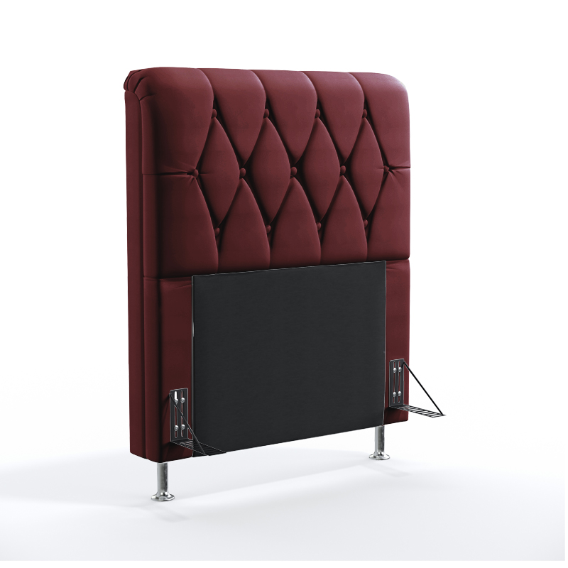 Cabeceira Sirius 90 Para Cama de Solteiro Sued Bordô Aradecor