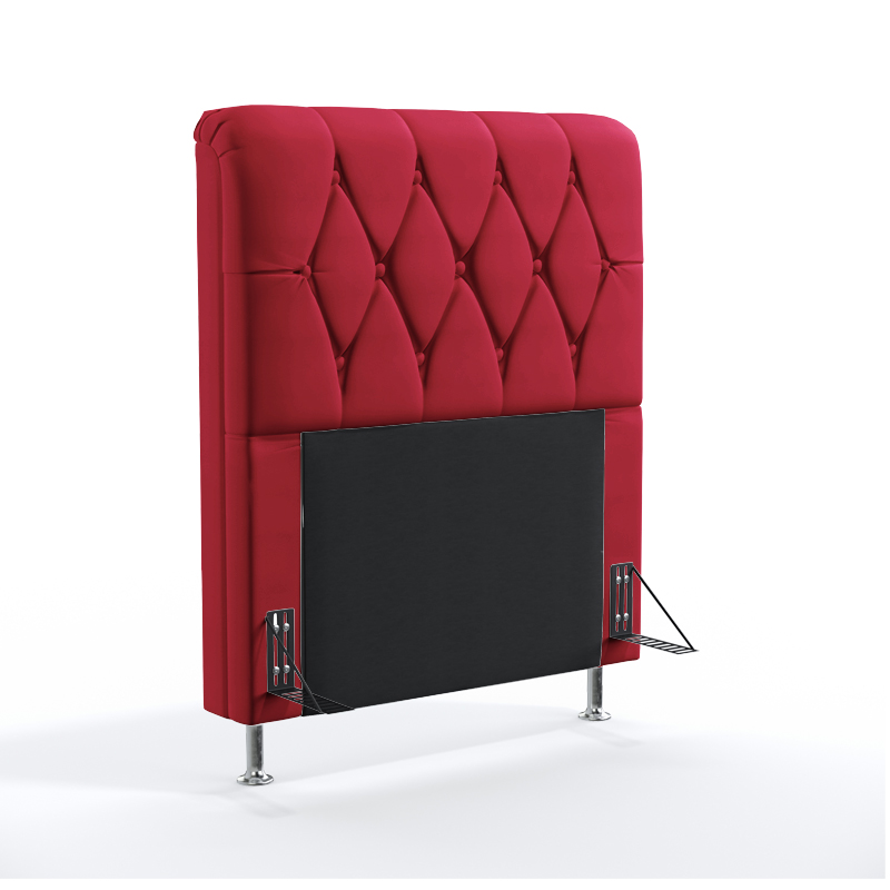 Cabeceira Sirius 90 Para Cama de Solteiro Sued Vermelho Aradecor