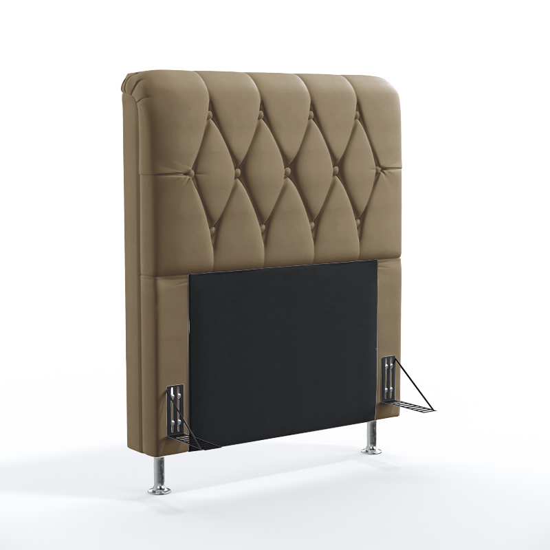 Cabeceira Sirius 90 Solteiro Sued Capuccino Aradecor