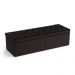 Calçadeira Sagitarius 140 Para Cama De Casal Couro Artificial Marrom Aradecor