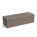 Calçadeira Sagitarius 140 Para Cama De Casal Sued Capuccino Aradecor