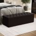 Calçadeira Sagitarius 140 Para Cama de Casal Sued Marrom Aradecor