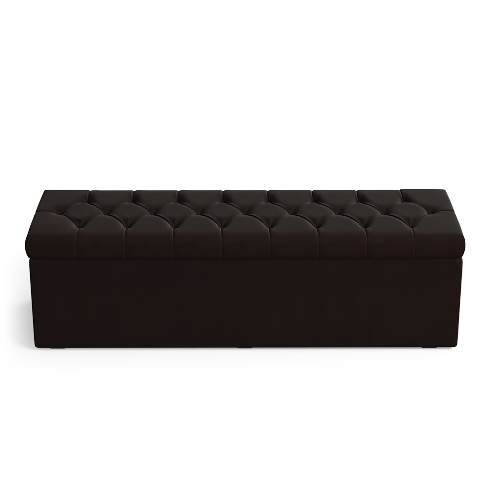 Calçadeira Sagitarius 140 Para Cama de Casal Sued Marrom Aradecor