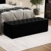 Calçadeira Sagitarius 140 Para Cama de Casal Sued Preto Aradecor
