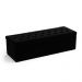 Calçadeira Sagitarius 140 Para Cama de Casal Sued Preto Aradecor