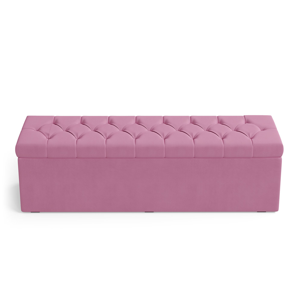Calçadeira Sagitarius 140 Para Cama de Casal Sued Rosê Aradecor