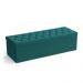 Calçadeira Sagitarius 140 Para Cama de Casal Suede Azul Turquesa Aradecor