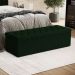 Calçadeira Sagitarius 140 Para Cama de Casal Suede Verde Aradecor