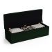 Calçadeira Sagitarius 140 Para Cama de Casal Suede Verde Aradecor