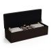 Calçadeira Sagitarius 160 Para Cama Queen Sued Marrom Aradecor