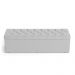 Calçadeira Sagitarius 195 Para Cama King Couro Artificial Branco Aradecor