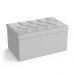Calçadeira Sagitarius 90 Para Cama De Solteiro Couro Artificial Branco Aradecor