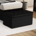 Calçadeira Sagitarius 90 Para Cama De Solteiro Couro Artificial Preto Aradecor