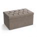 Calçadeira Sagitarius 90 Para Cama De Solteiro Sued Capuccino Aradecor