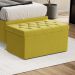 Calçadeira Sagitarius 90 Para Cama de Solteiro Sued Amarelo Aradecor