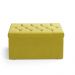 Calçadeira Sagitarius 90 Para Cama de Solteiro Sued Amarelo Aradecor