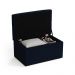 Calçadeira Sagitarius 90 Para Cama de Solteiro Sued Azul Marinho Aradecor