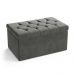 Calçadeira Sagitarius 90 Para Cama de Solteiro Sued Cinza Aradecor