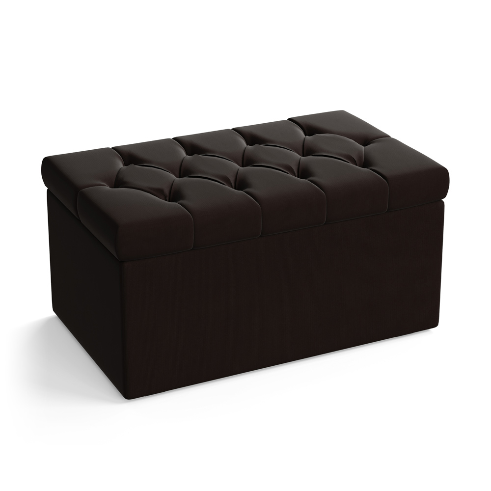 Calçadeira Sagitarius 90 Para Cama de Solteiro Sued Marrom Aradecor