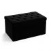 Calçadeira Sagitarius 90 Para Cama de Solteiro Sued Preto Aradecor