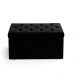 Calçadeira Sagitarius 90 Para Cama de Solteiro Sued Preto Aradecor