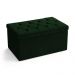 Calçadeira Sagitarius 90 Para Cama de Solteiro Suede Verde Aradecor