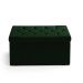 Calçadeira Sagitarius 90 Para Cama de Solteiro Suede Verde Aradecor