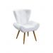 Kit 2 Poltronas Polaris Para Sala de Estar Couro Branco Aradecor
