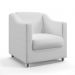 Poltrona Alya Couro Artificial Branco Aradecor