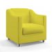 Poltrona Alya Sued Amarelo Aradecor