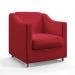 Poltrona Alya Sued Vermelho Aradecor