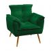 Poltrona Beta Suede Verde Aradecor